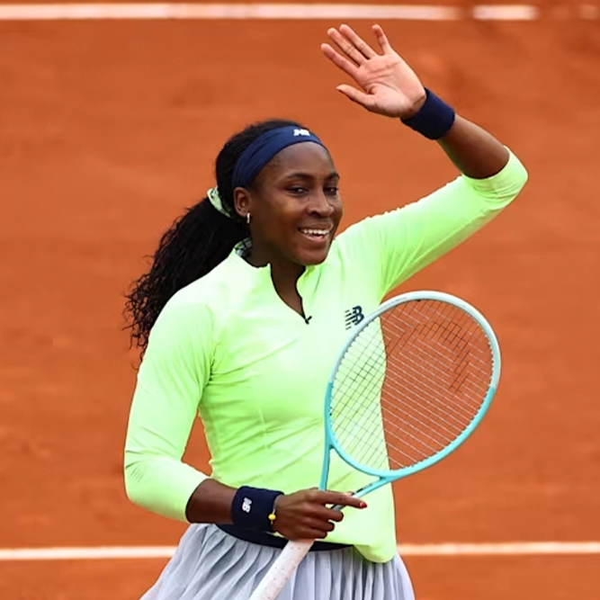 Si Coco Gauff ay nakikipaglaban nang buong sigasig sa Roland Garros 2025.